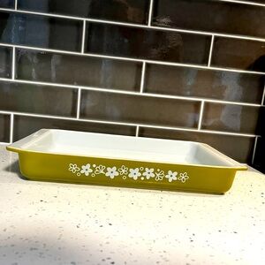 Vintage Pyrex Crazy Daisy Spring Blossom #933 Lasagna Casserole Pan 13x9x2 EUC!!